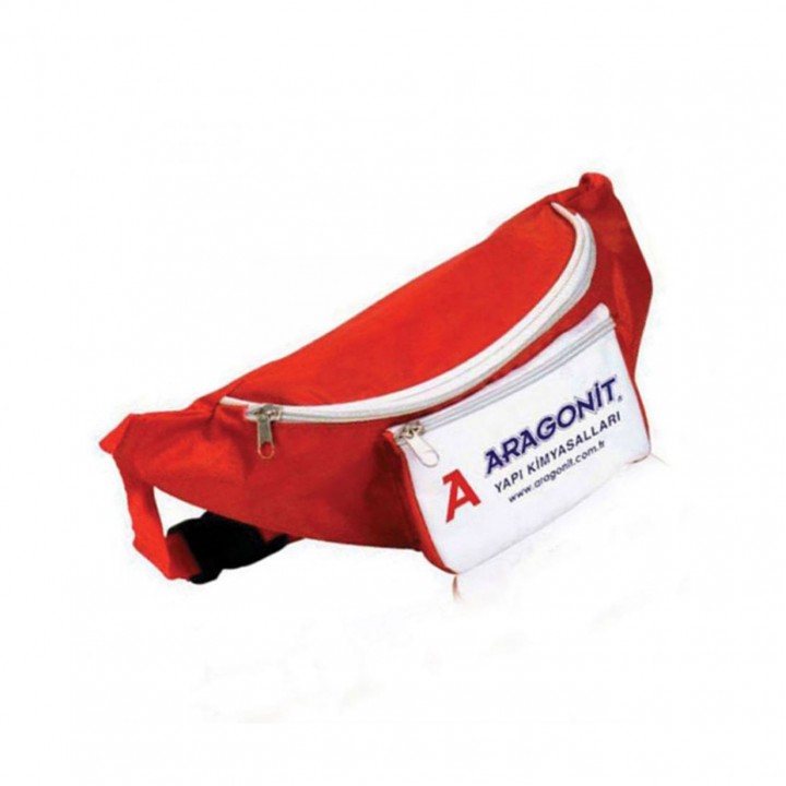 Promosyon Kontrast Ön Cepli Çift Fermuarlı Ayarlanabilir Freebag Bel Çantası